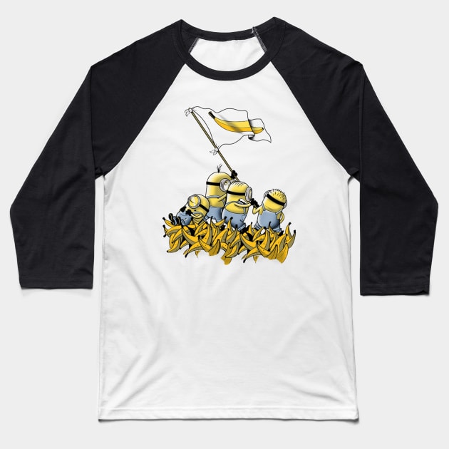 Banana Flag Baseball T-Shirt by JoSandoval